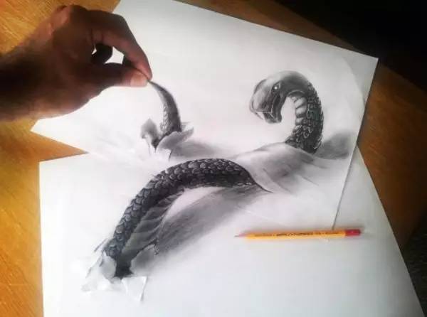 黑暗3d绘画作品,不敢相信眼睛的3d画