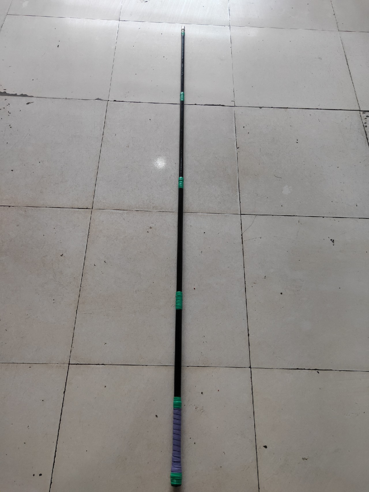 废鱼竿改抄网竿,废旧拖把杆改抄网