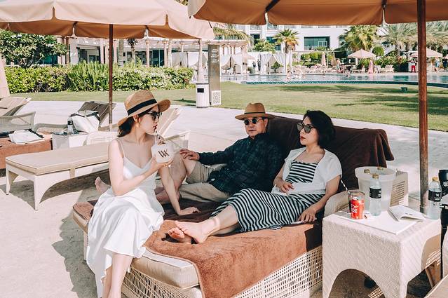 阿联酋迪拜之行,小狮妹和爸爸