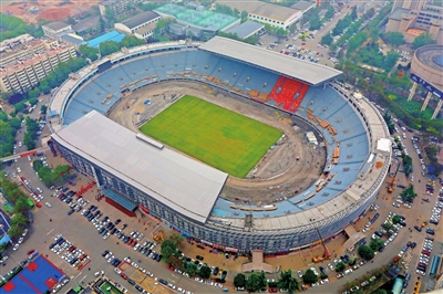 “换装”的陕西省体育场更青春