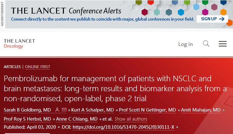 派姆单抗狙击肺癌,柳叶刀治疗癌症