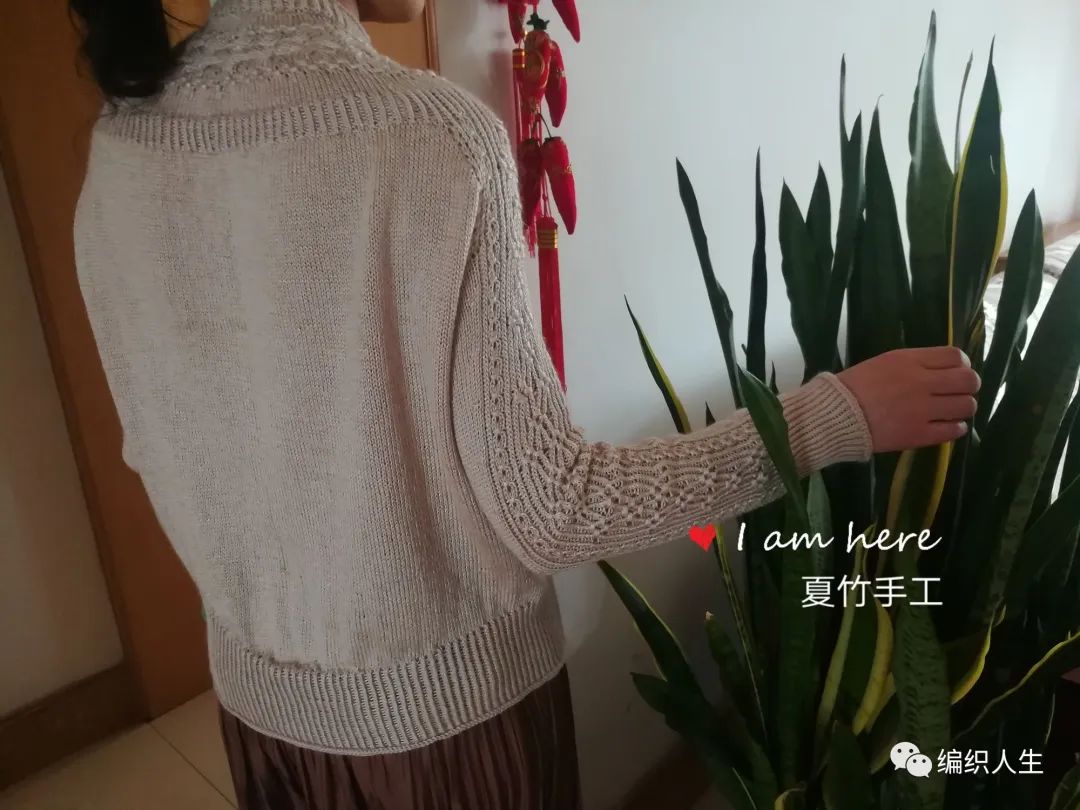 简单好看的棒针织毛衣图案,女生套头棒针粗线花线毛衣教程