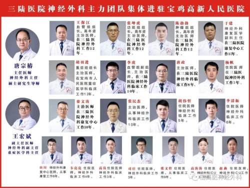 宝鸡高新医院唐宗椿,西安高新医院神经外科专家排名