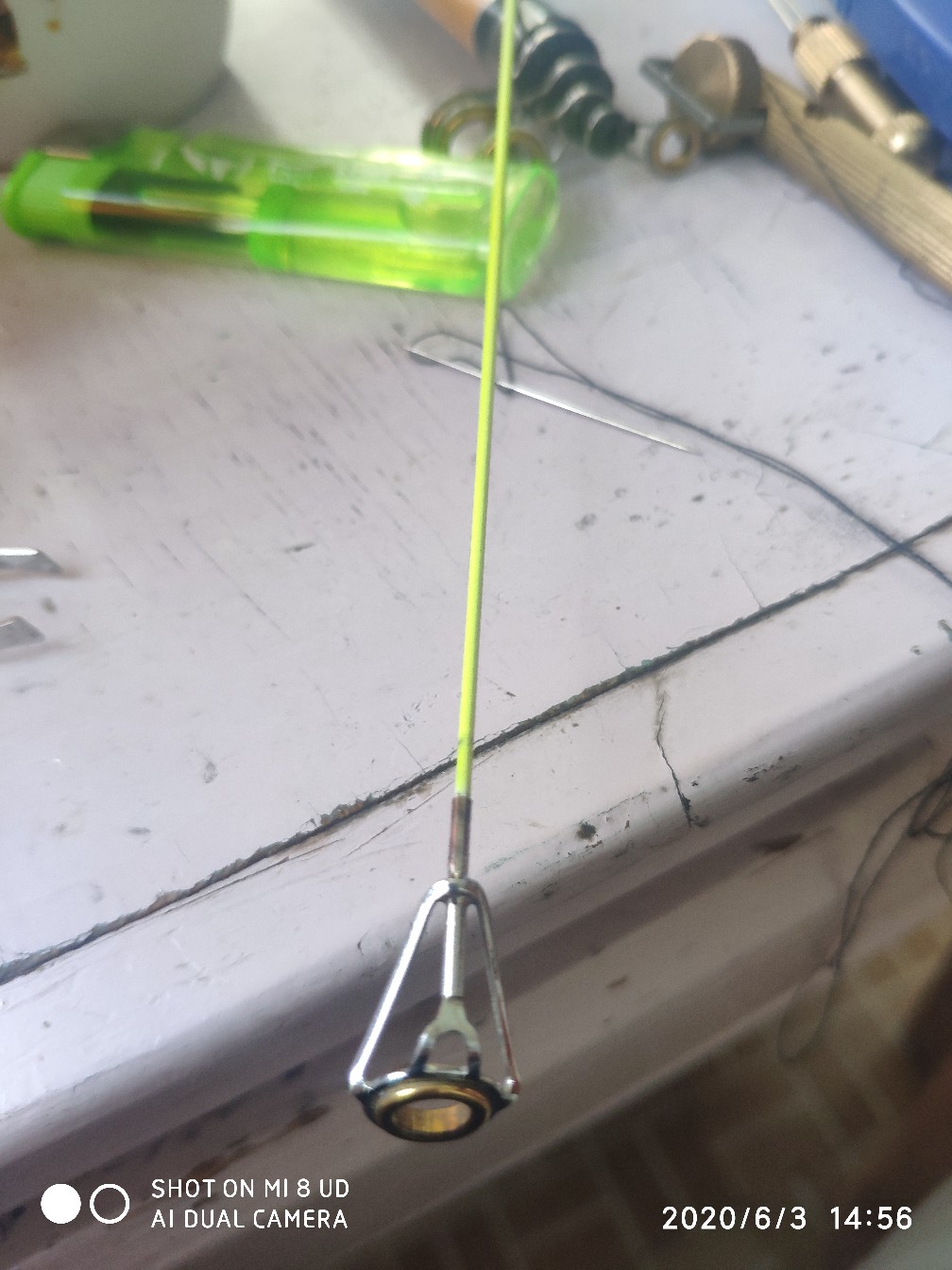 小矶竿导环怎么修复,小矶竿手把节修复