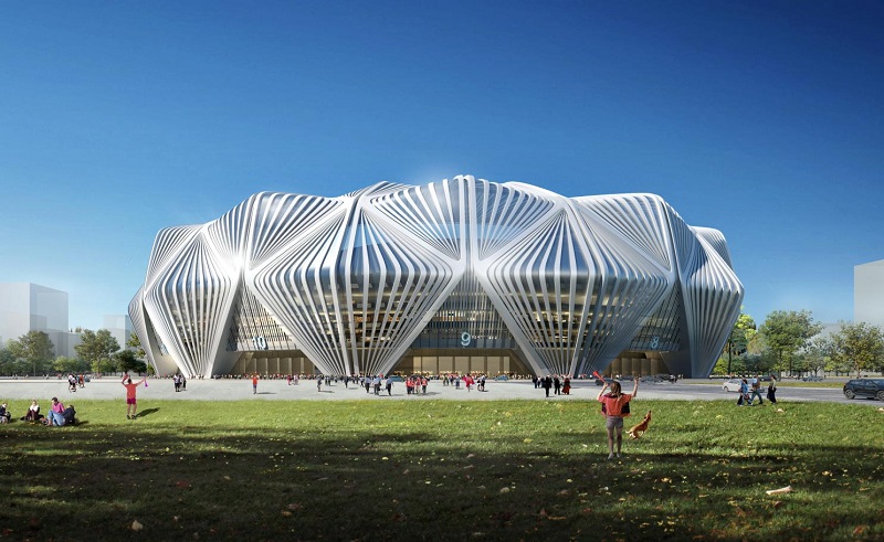 广州恒大专业足球场设计方案,广州恒大足球场外观设计图