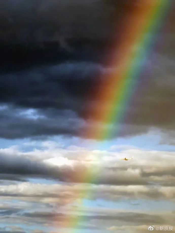 北京出现彩虹现象,北京多地惊现彩虹