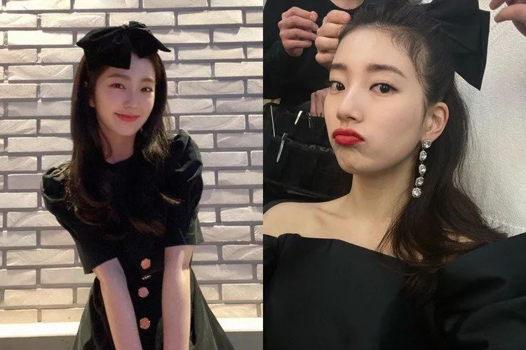 jennie最新配饰,jennie蝴蝶结半扎发