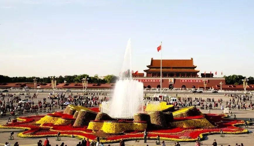 天安门广场花坛里的美景,有一种美叫天安门广场国庆花坛
