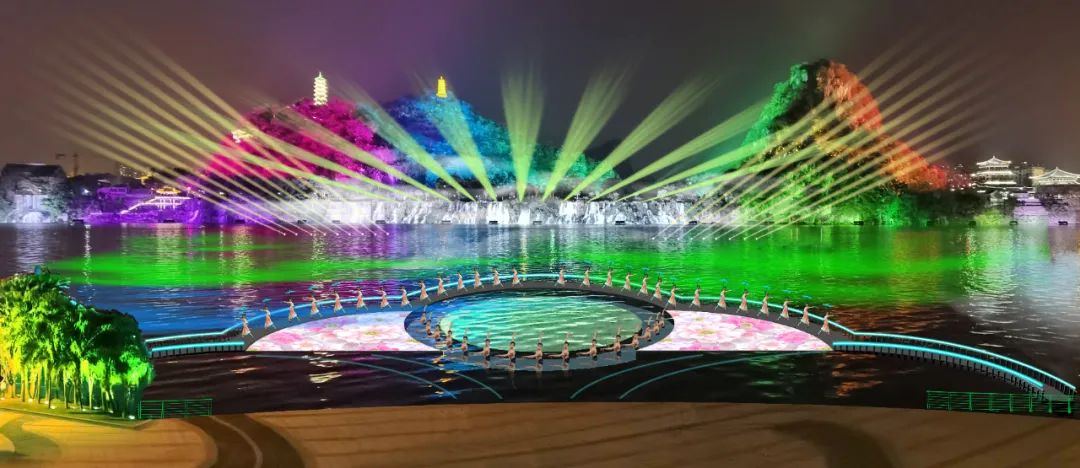 柳州大型水上表演,2020年广西旅游发展大会实景山水