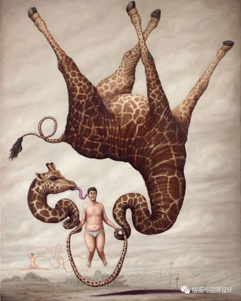 荒诞极端插画,荒诞主义插画