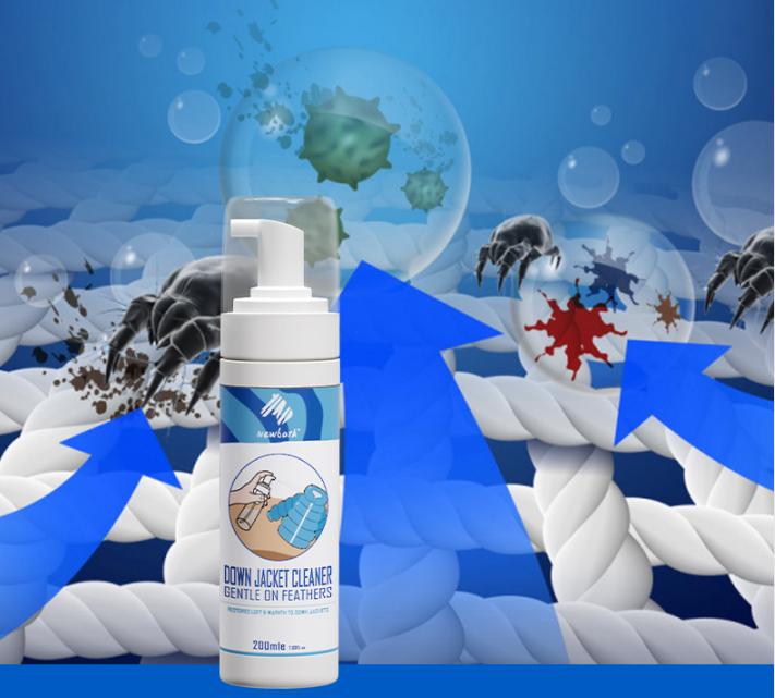 羽绒服干洗剂超强去污不用水洗,免刷洗羽绒服的清洗剂真的有用