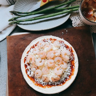 芦笋披萨怎么做,芦笋虾仁披萨