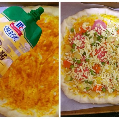 懒人制作披萨不用芝士,自制好玩的可口美味的披萨