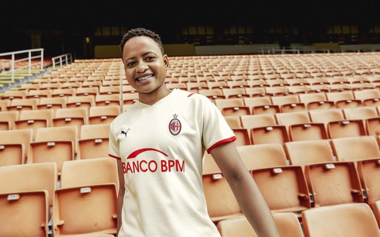 ac米兰2021-2022新赛季球衣,2021-2022国际米兰第二客场球衣