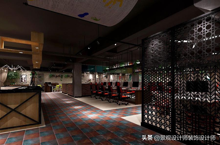 网咖设计效果图,网咖设计图哪找