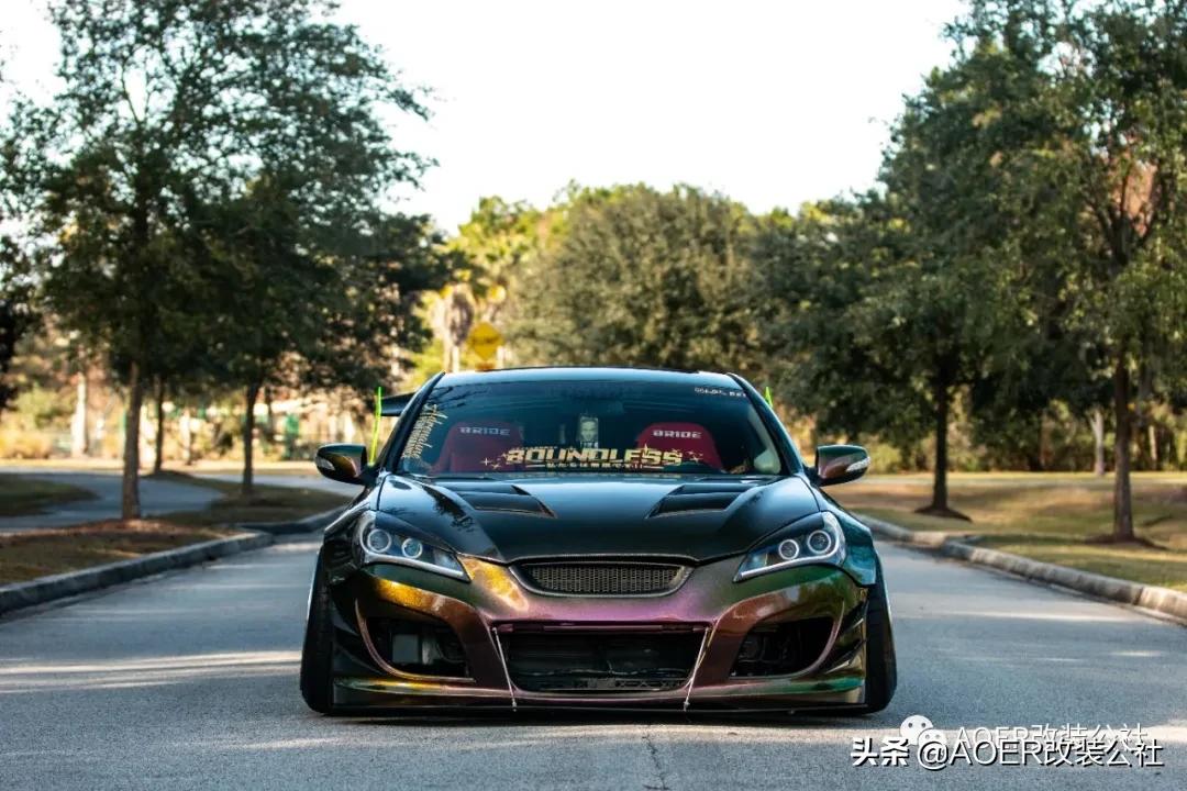 现代劳恩斯酷派2.0t爆改,现代劳恩斯酷派改装图片大全