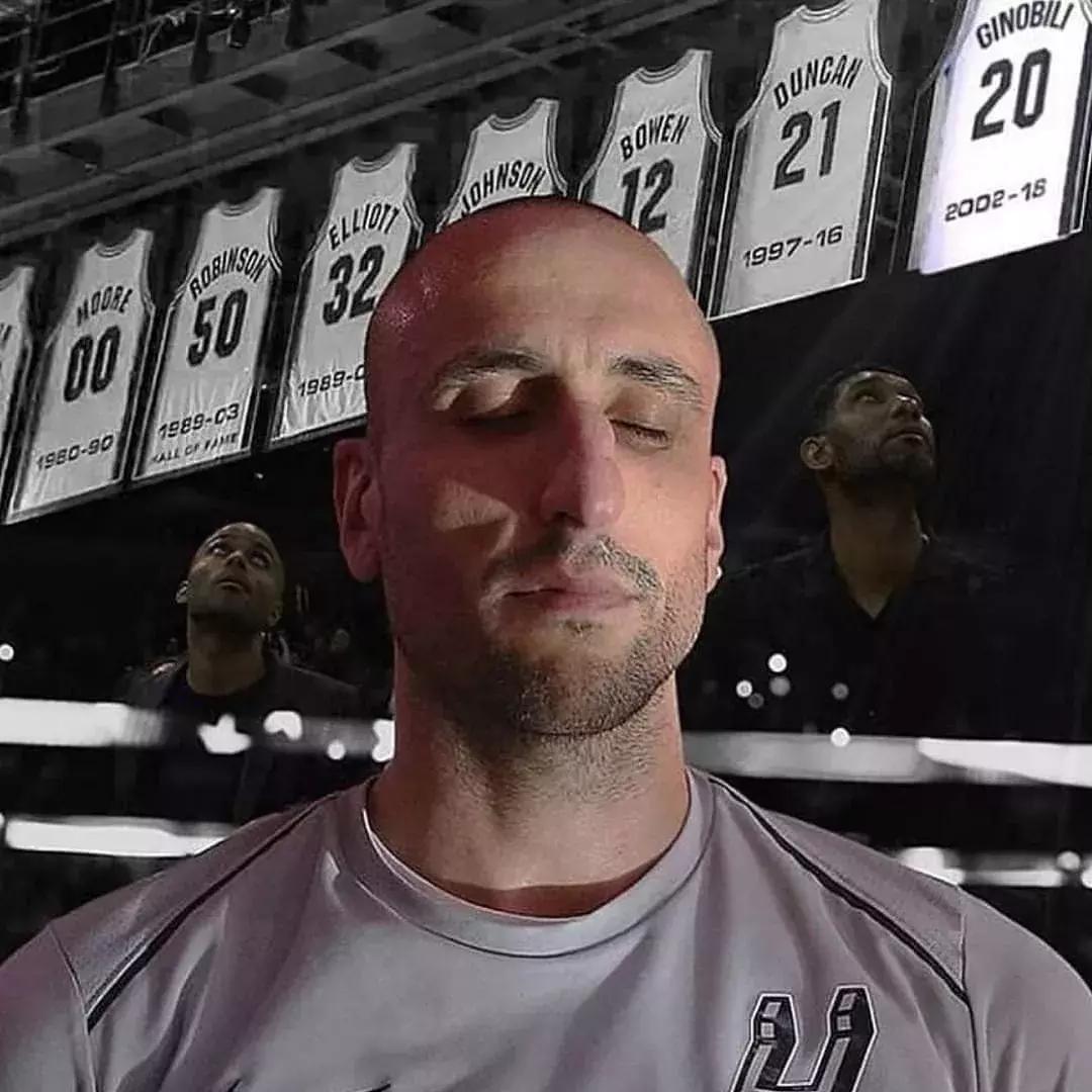 马刺马努最后一场视频,马刺庆祝马努进名人堂