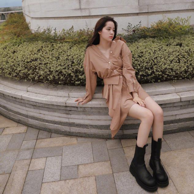 马丁靴穿起来不好看,马丁靴平底不增高百搭