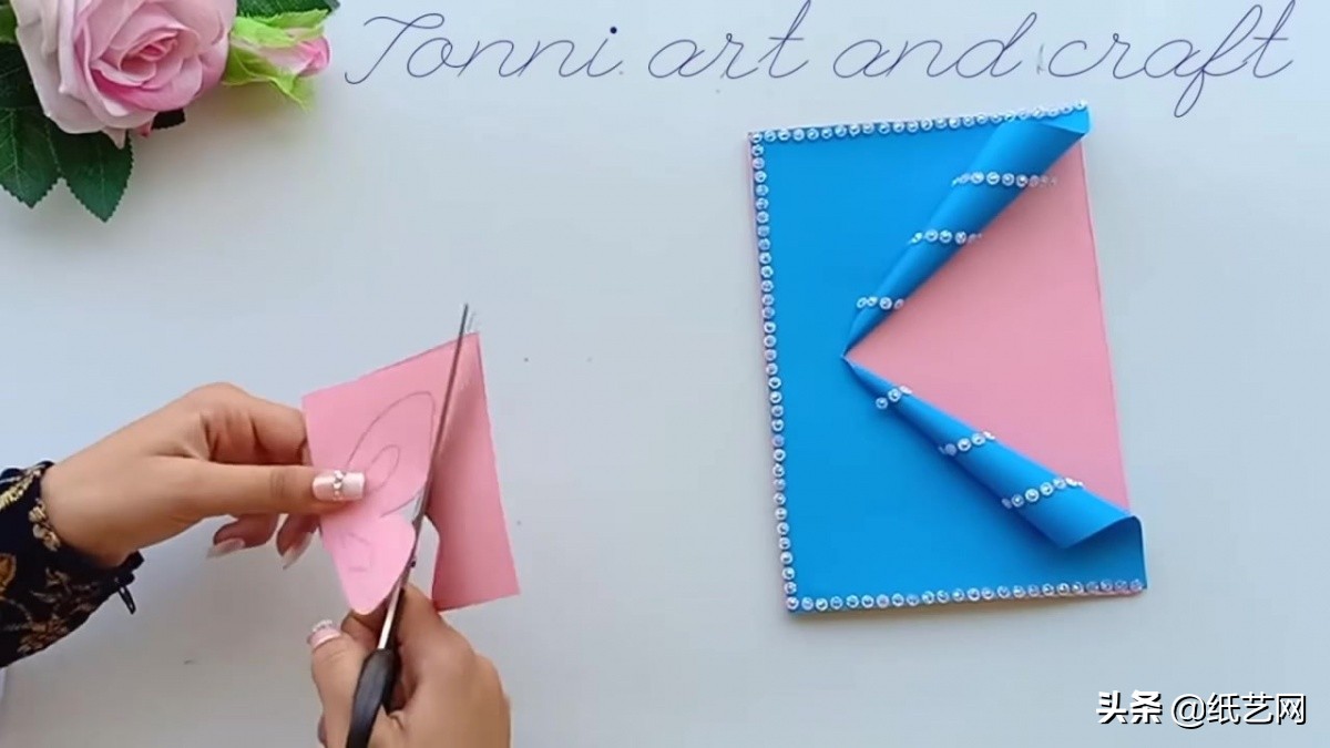 新年贺卡用卡纸还是彩纸,一看就会的超简单手工新年贺卡