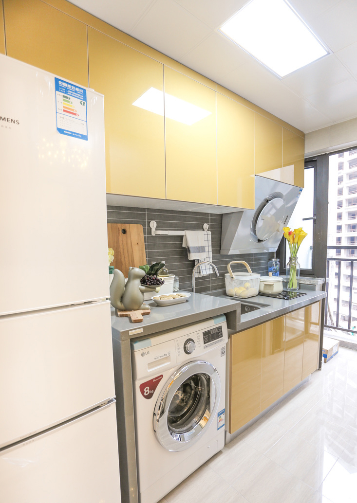 新房装修小洗衣机放哪里比较好,小户型卫生间洗衣机怎么放