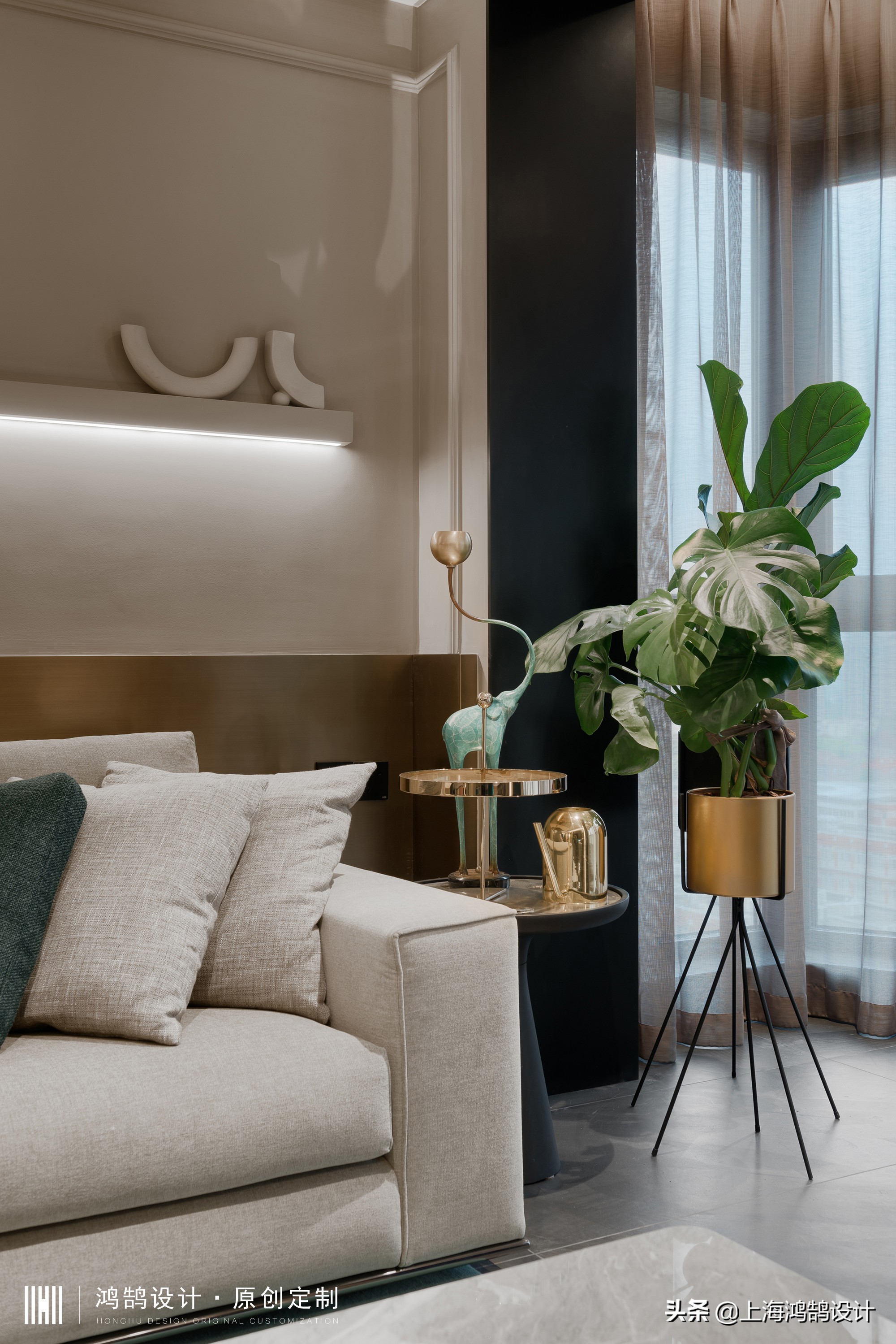 艺术家的室内软装设计案例,孟菲斯风格屏风软装