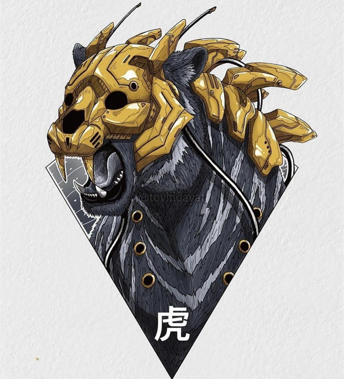 十二生肖机械化形象，灰色基调充满科幻元素，你喜欢自己的生肖吗