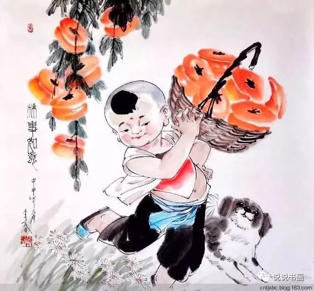 中国儿童国画杰作,国画小儿童