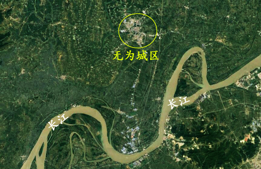 无为市卫星图,无为高铁沿途有哪些风景区