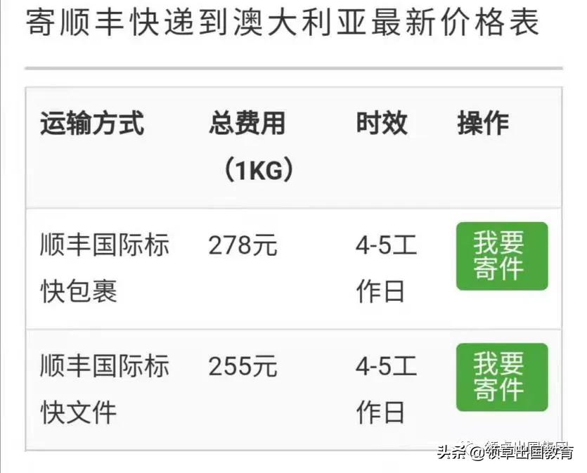 寄快递到澳大利亚用什么快递便宜,不知道寄什么东西