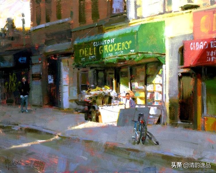 美国艺术家乔biwler油画作品赏析,丽莎印象派油画欣赏