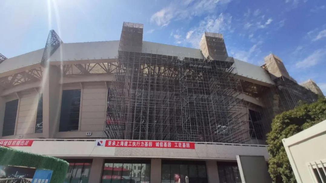 来了！举“市”瞩目的上海体育场带着蓝科减震波纹钢板墙来了