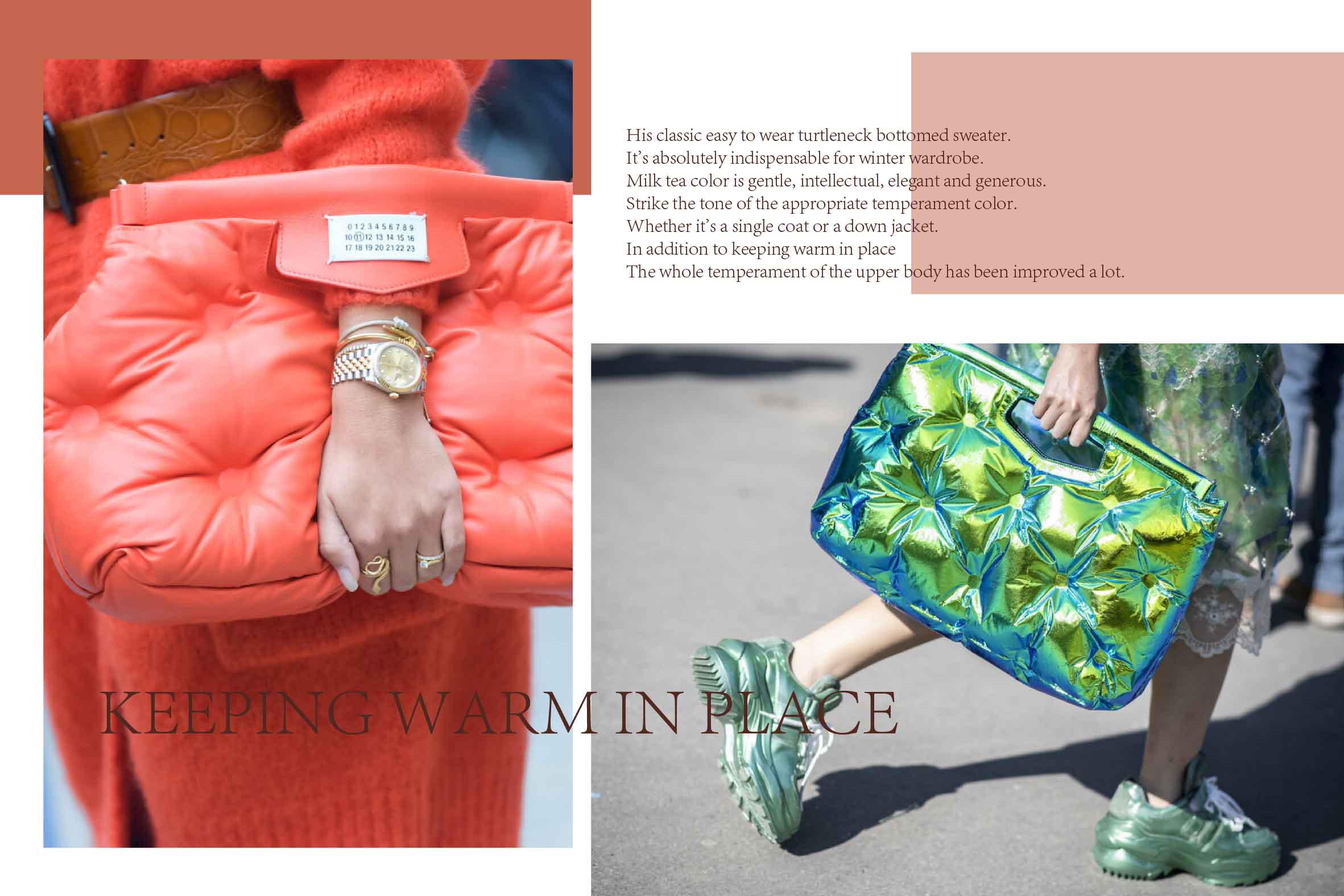 最近很火的枕头包米色,网红时尚百搭休闲枕头包