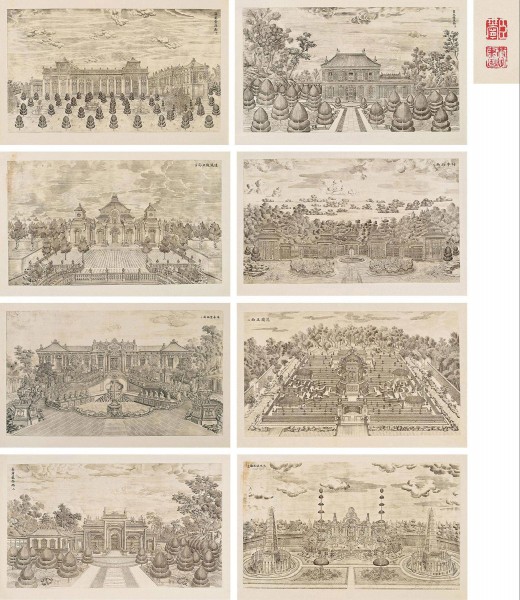 圆明园中的方壶胜境的样子,圆明园方壶胜境遗址1918年