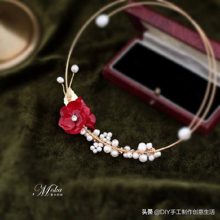 永生花首饰手工diy制作,制作永生花首饰