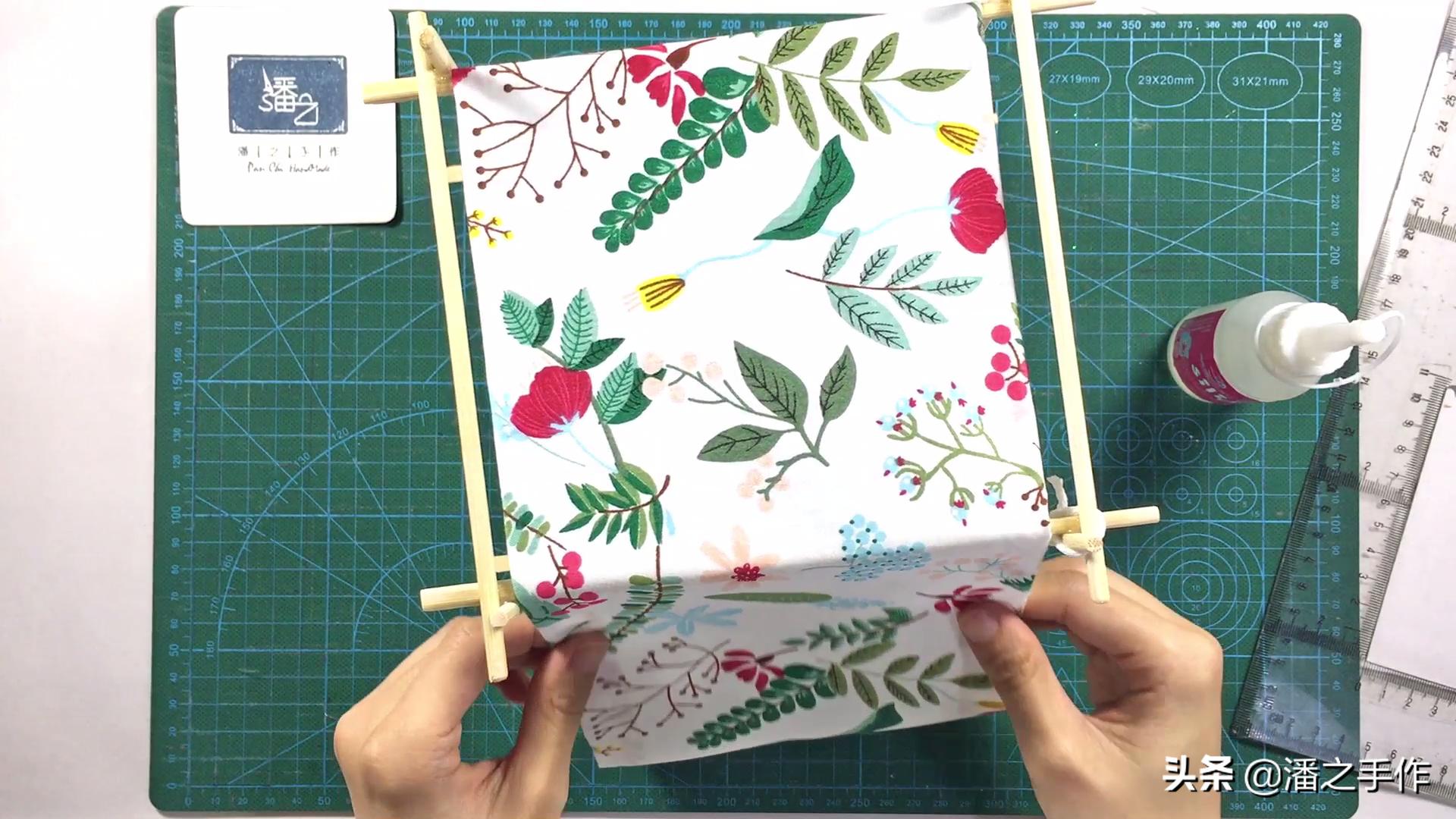 布艺灯笼手工制作教程简单,环保自制小灯笼