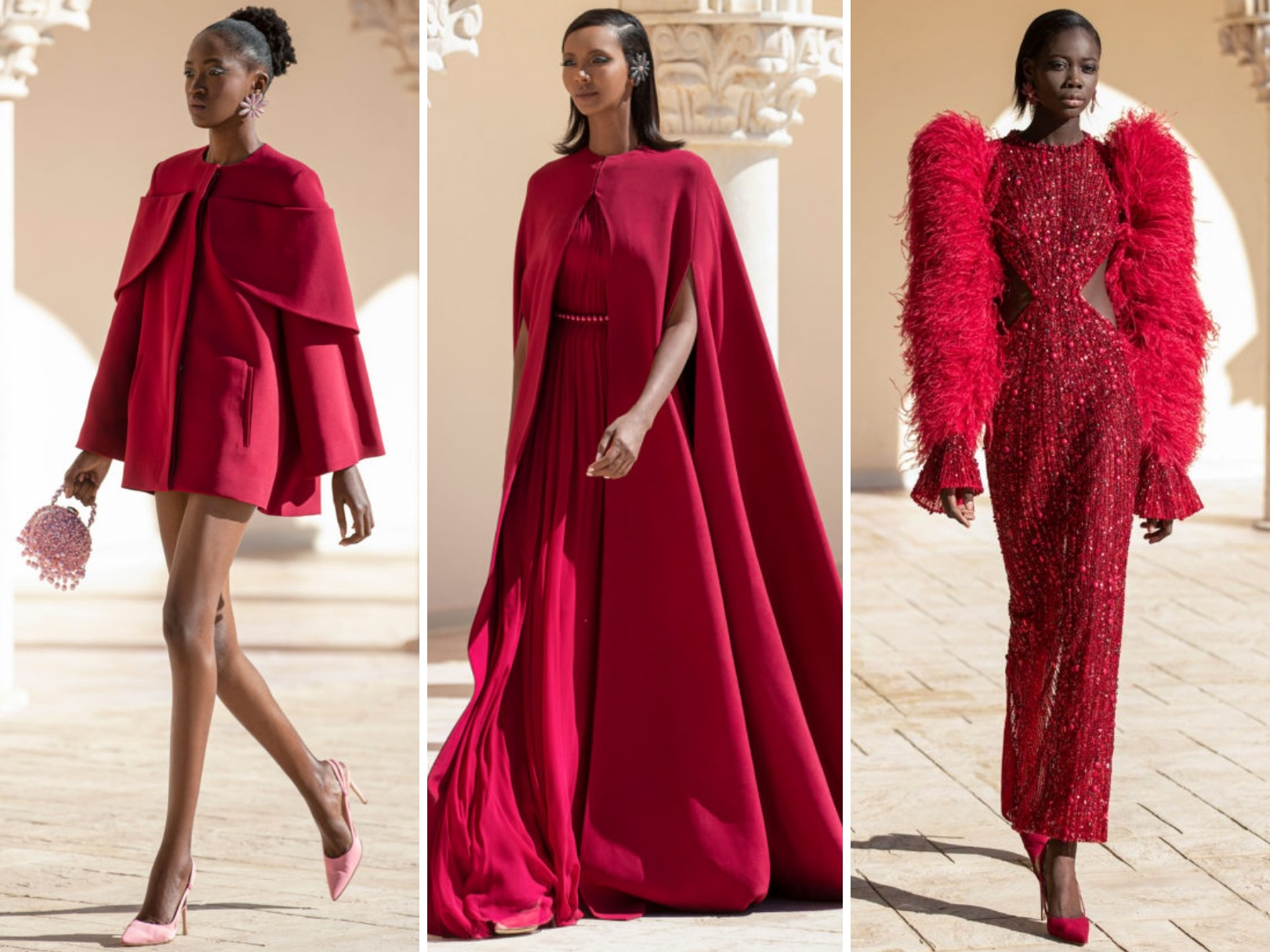 georgeshobeika高定秀红色,georgeshobeika2023春夏高定