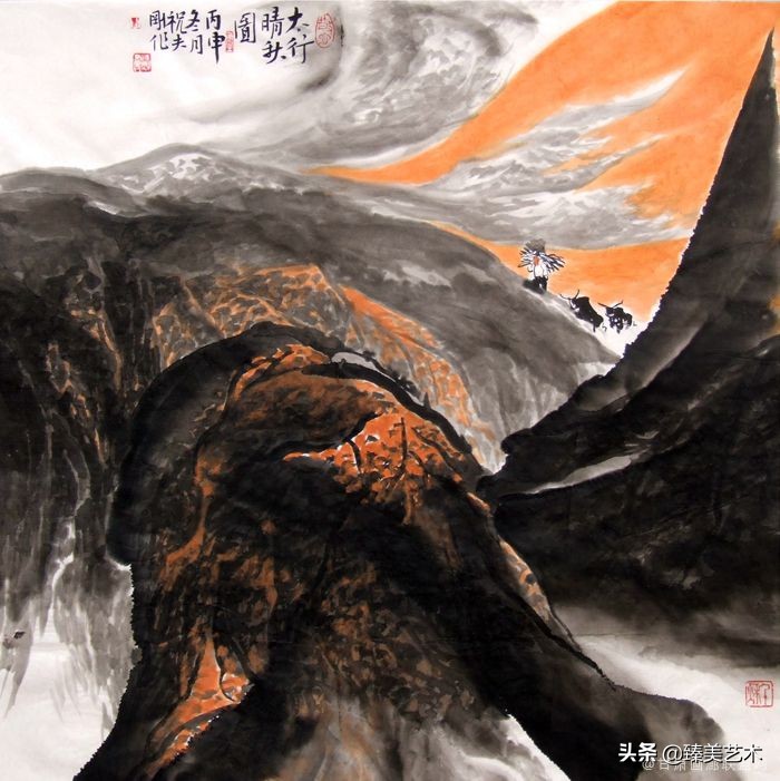 笔墨营造腾升的“心像”——祝夫刚山水画赏析