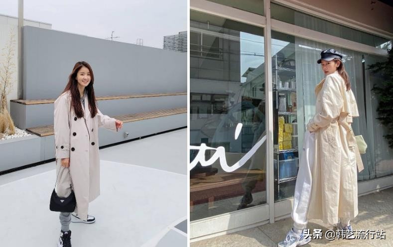 韩国风衣穿搭高级感,韩国风衣配什么衣服好看