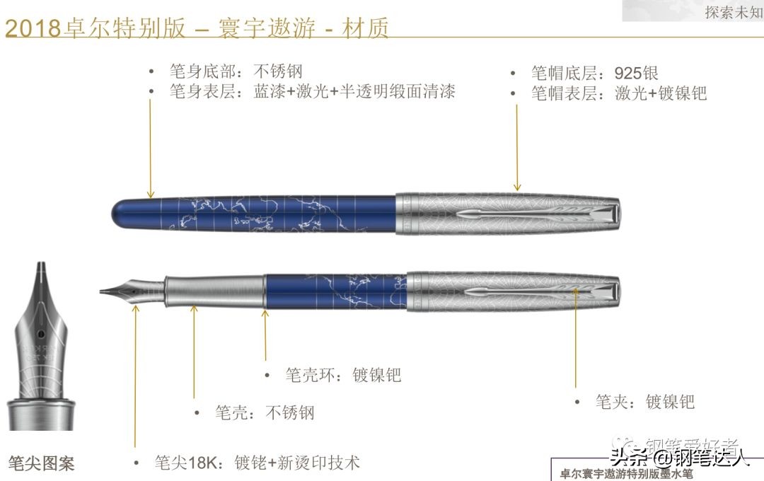 娲惧厠parker鍗撳皵,娲惧厠閽㈢瑪18k鐧介噾