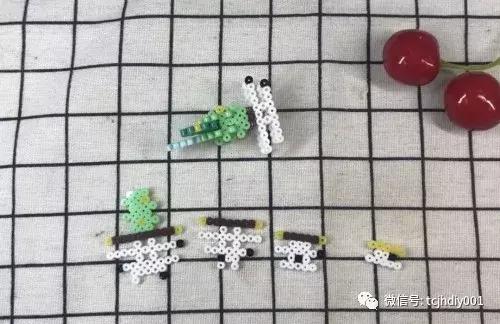 拼豆豆diy小图案彩虹,宝可梦拼豆图纸大全图片