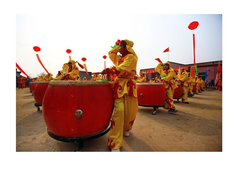 富平老庙鼓队表演视频,陕西老鼓点锣鼓队