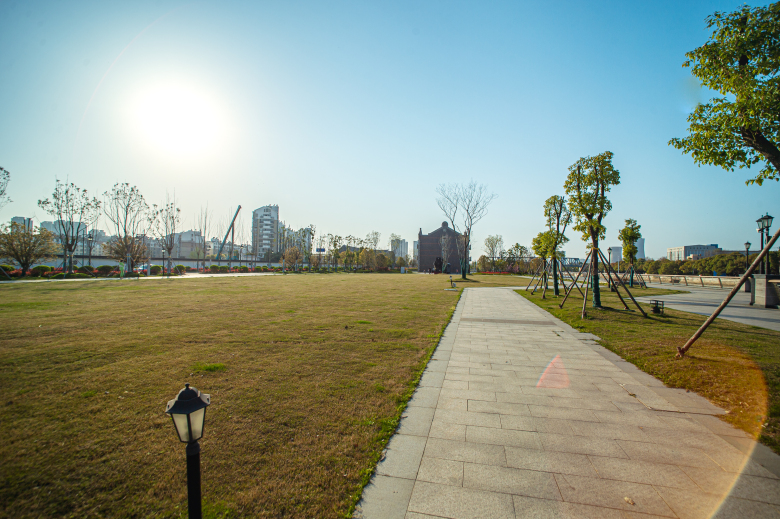 常州戚墅堰运河景观,常州运河公园景观