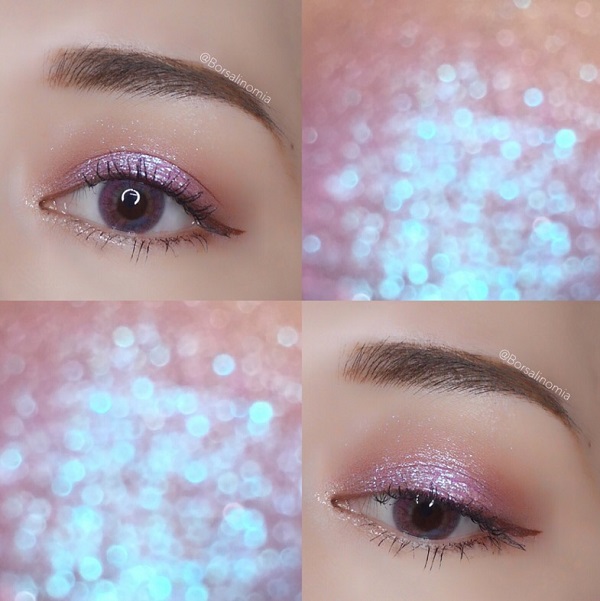 银河系妆容教程单眼皮,银河系里的液体眼影