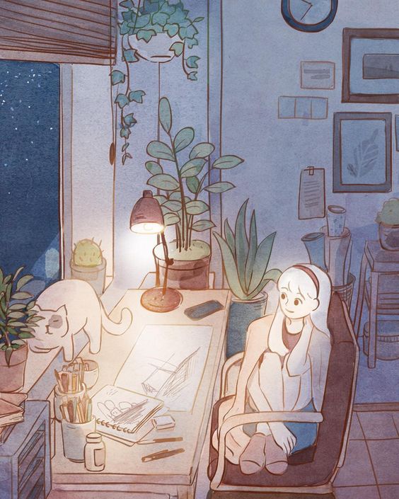 韩国插画师的插画,韩国插画师sillui的作品