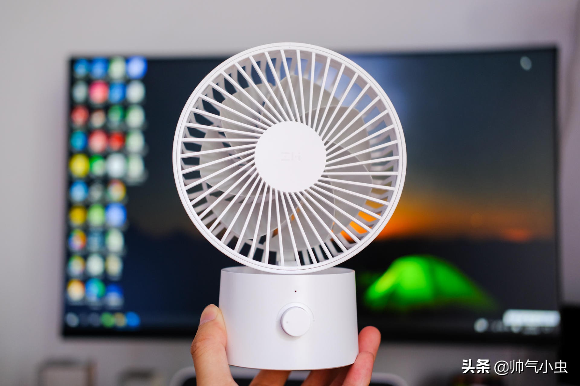 紫米zmi风扇,桌面风扇超长续航10000毫安