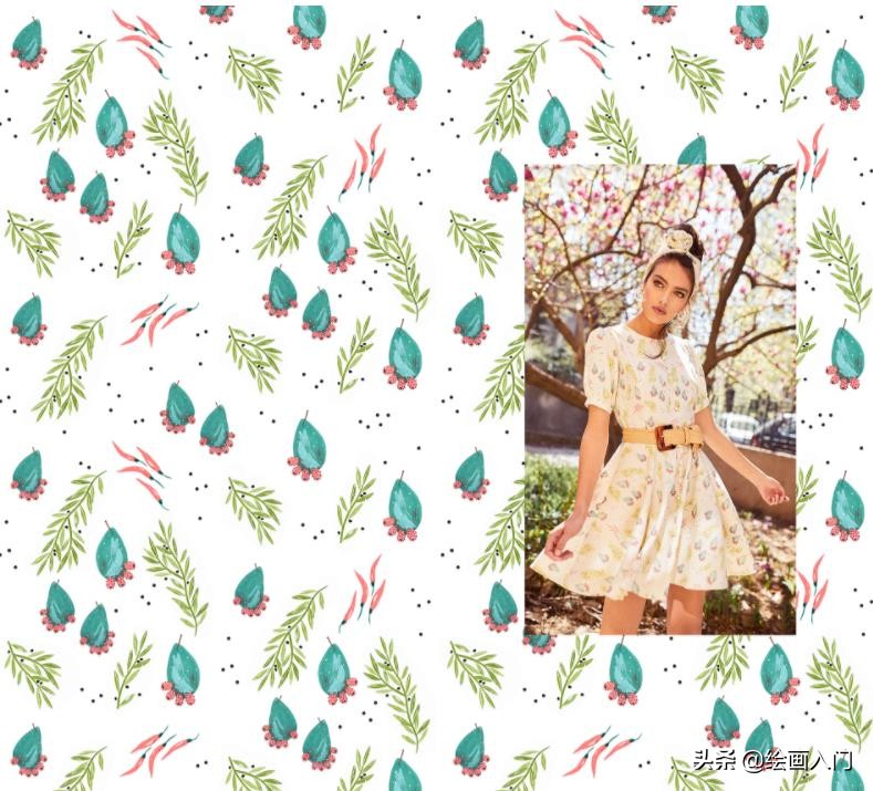 彩蛋绘画简单图案民族风,清新的民族风格