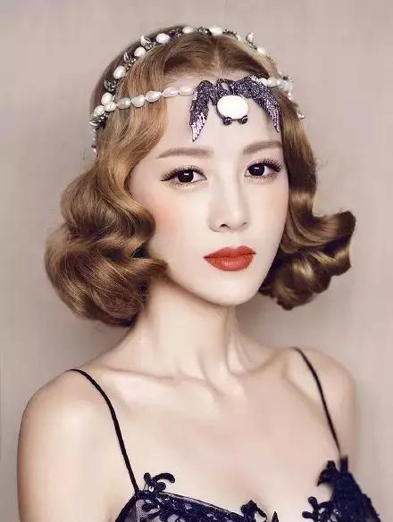 短发新娘发型教程超级高贵又大气,短发怎么打理成新娘发型