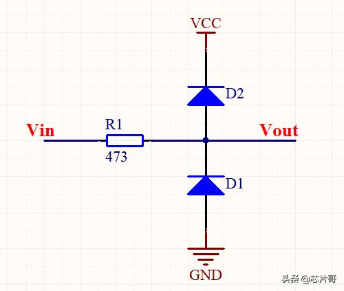 二极管钳位电路中的多余电压,二极管的钳位作用电路图