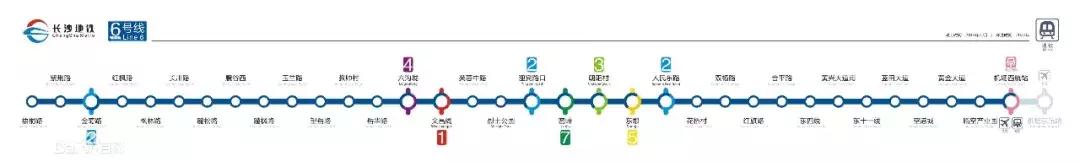 长沙地铁6号线隆平水稻博物馆站,长沙地铁6号线全部站点名