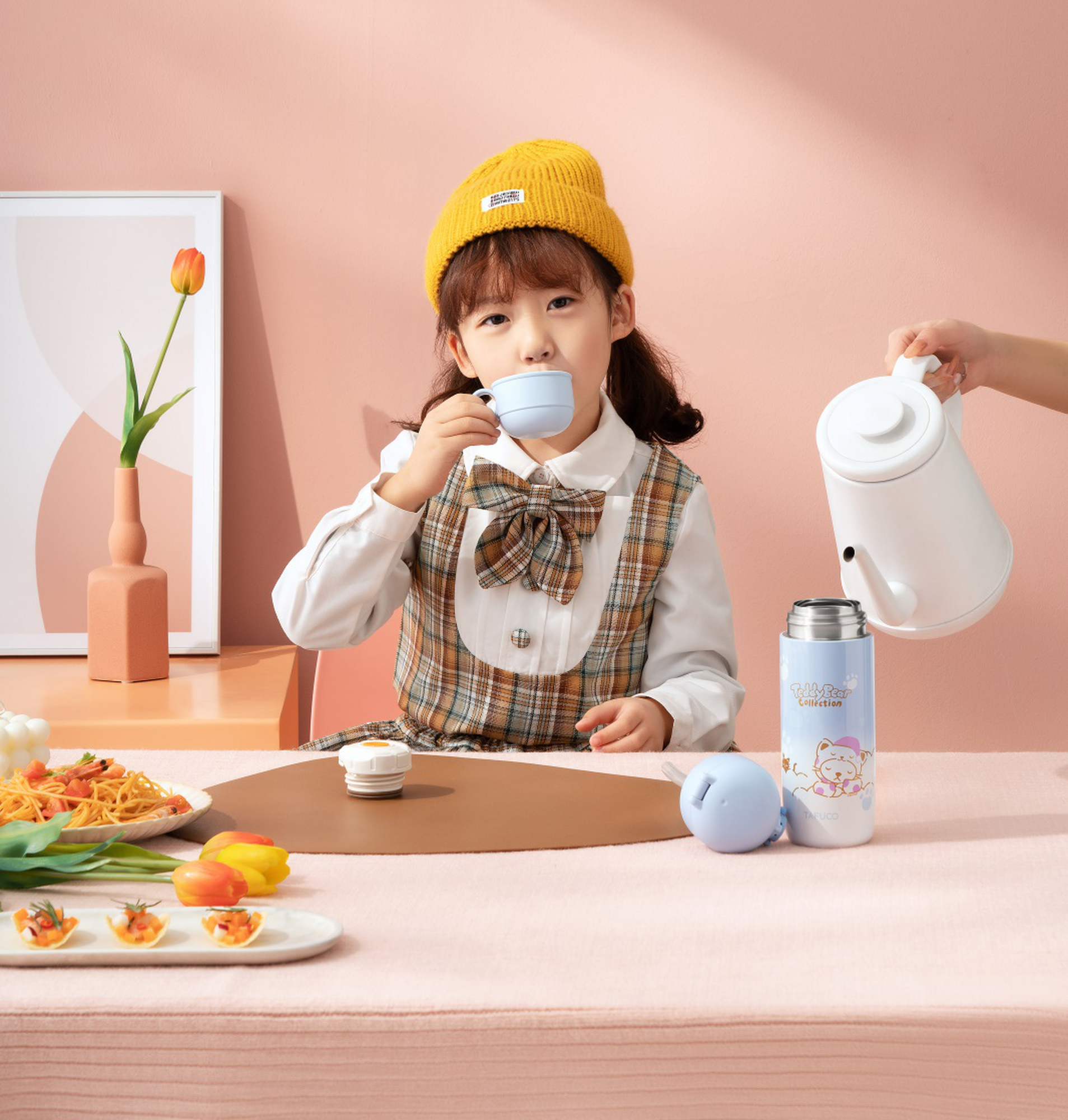 泰福高保温饭盒泰迪,泰迪联名保温杯